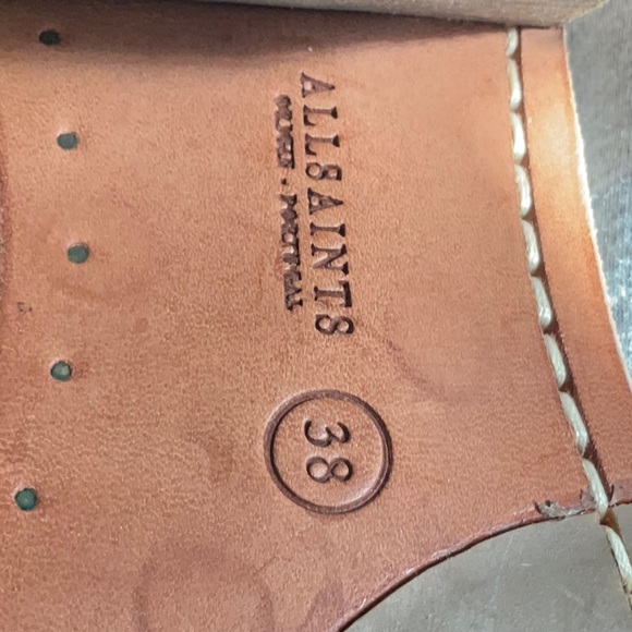 ALL SAINTS, Women’s Taupe Suede Side Zip Ankle Heeled Bootie. Size 38 (8). EUC - Picture 11 of 11